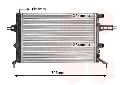 VAN WEZEL radiatorius, variklio aušinimas 37002257